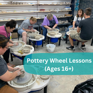 2 Hour Pottery Wheel Lessons (Ages 16+)