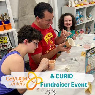 Cayuga Centers & CURIO Pottery Paint Fundraiser Event