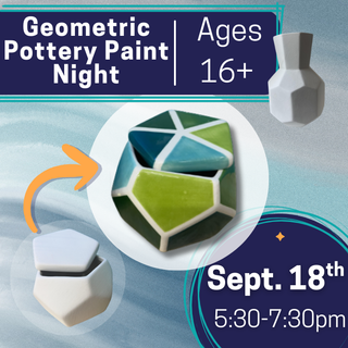 Geometric Pottery Paint Night (Ages 16+)