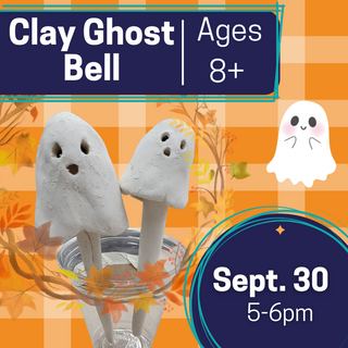 Clay Ghost Bells (Ages 8+)