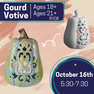 Ceramic Gourd Votive Workshop