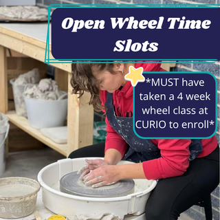 Open Pottery Wheel Time (Ages 13+)