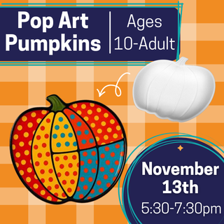 Pop Art Pumpkins Ages 10-Adult