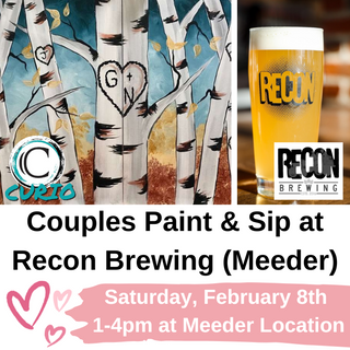 Couples Paint & Sip At Recon Brewery at Meeder