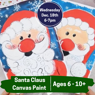 Santa Claus Canvas Paint