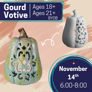 Ceramic Gourd Votive Workshop