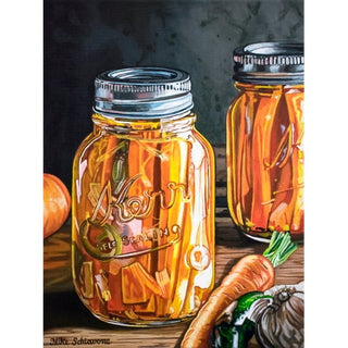 Hot Pickled Carrots Canvas Print