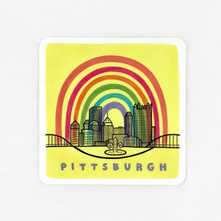 Rainbow Pittsburgh Sticker