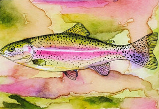 Rainbow trout Print 8 x 10