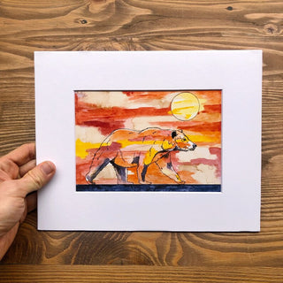 Sunset Bear Print 8 x 10