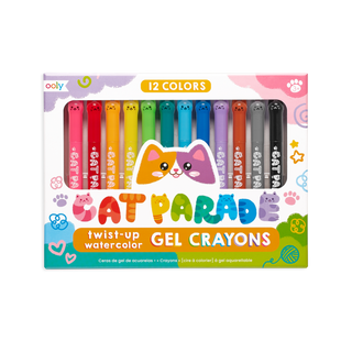 Cat Parade Watercolor Gel Crayons - Set of 12 - US sales only