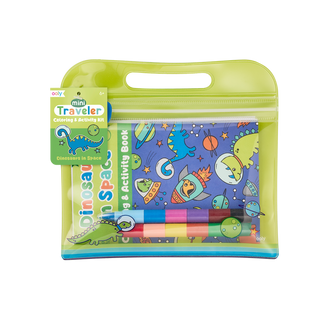 Mini Traveler Coloring & Activity Kit - Dinosaurs in Space